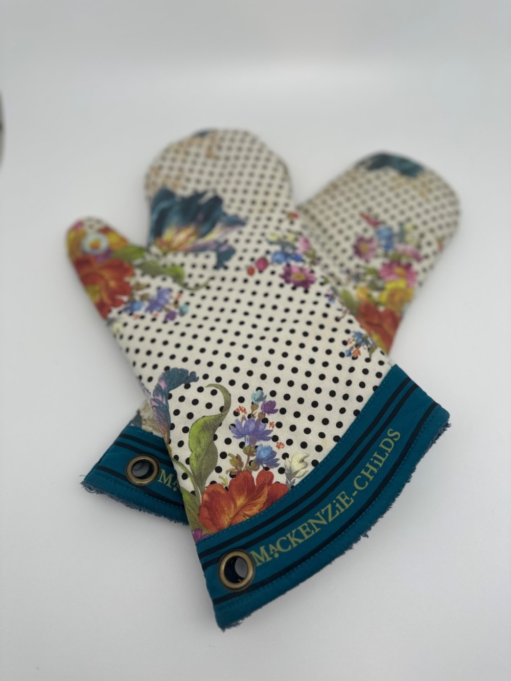 MacKenzie Child's Oven Mitt and Pot Holder - Picture 2 of 4